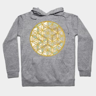 Sacred Geometry-Flower Of Life-Blues Hoodie